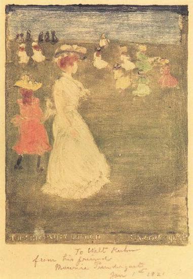 Maurice Prendergast The Breezy Common oil painting image